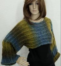 KIMONÓ-BOLERÓ - trendi kézzel kötött pulóver