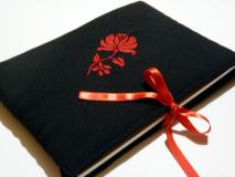 Kalocsai virágos könyv védő, Ipod-tablet tartó