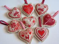 Rusztikus szív dekoráció 
