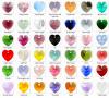 Ékszerek-szettek: Swarovski kristály fülbevaló-medál -10-10mm-es szív szett több színben