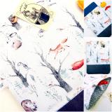 Könyvtok tablettok téli erdő állatai