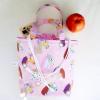  Uzsonnás táska lovacskák mintás, Kids zero waste csomagolás