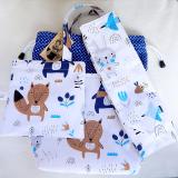 Vízhatlan uzsonnás táskát szett erdei állatok kék