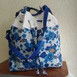 Vödör - királykék virágokkal 