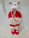 Kézzel kötött amigurumi malacka