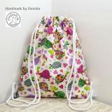 Hátizsák, Tornazsák vízhatlan béléssel / teknőcös