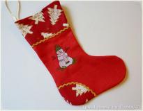 Mikulás csizma  (zöld sapkás hóemberes)