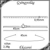 Ékszerek-nyakláncok: 925-ös sterling ezüst lánc SSZ-EÜL 14-45e