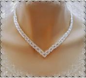 Esküvői, menyasszonyi nyaklánc, swarovszki kristály SL-ESW02-2